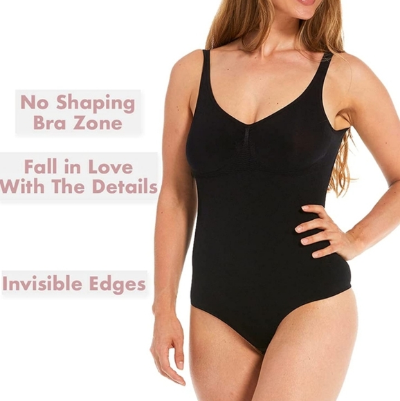 Two Magic Bodyfashion Extreme Low Back Thong Bodybriefer Pkg of 2 Black/Cream - Picture 8 of 13